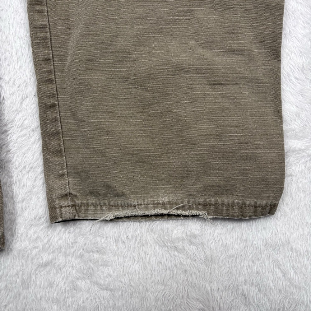 LOT OF 2 Wrangler RIGGS Workwear Ripstop Carpenter Pants Men 40x32 HeavyDuty Tan - Picture 11 of 16